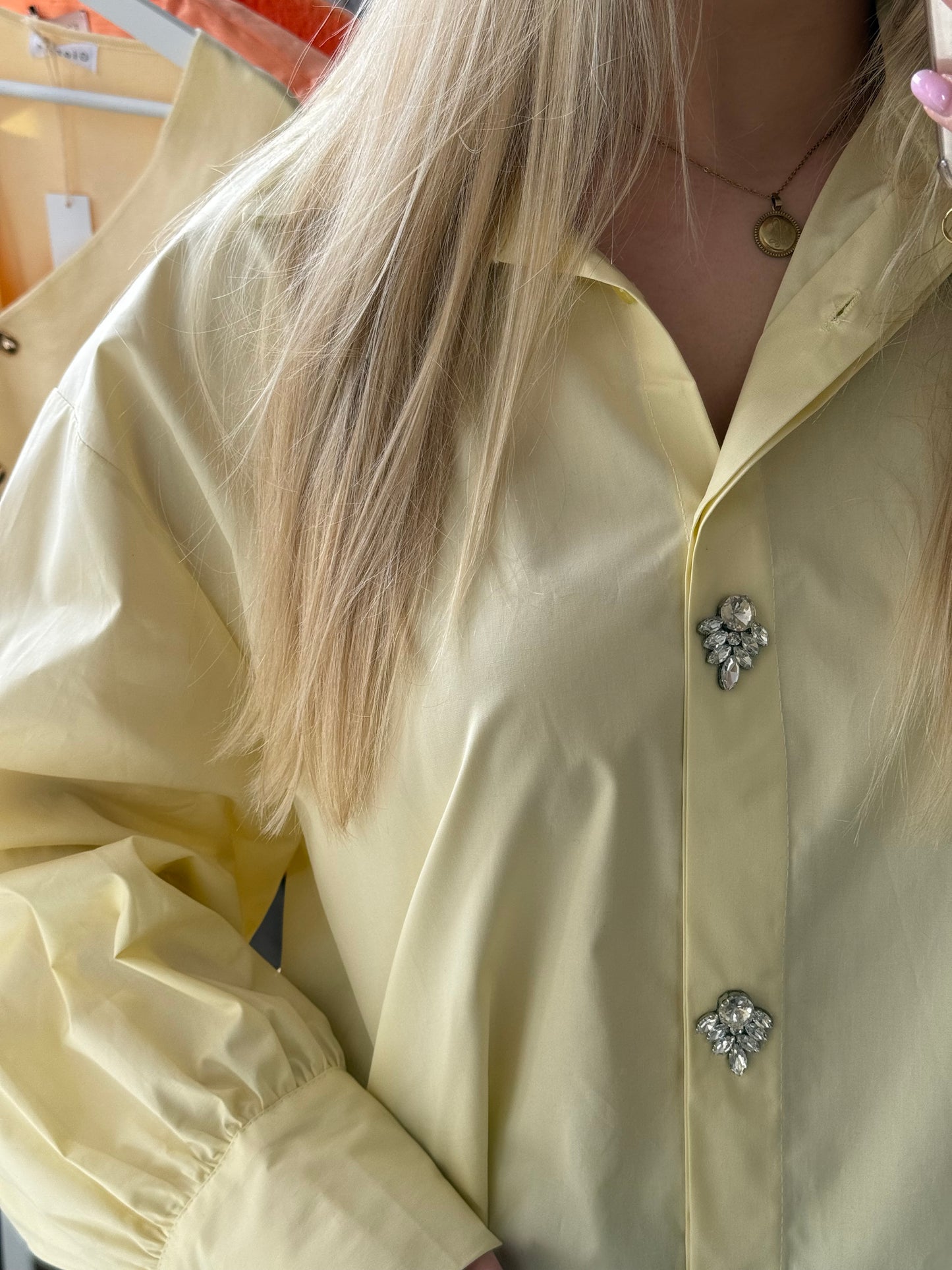 Blouse | Olivia | Geel