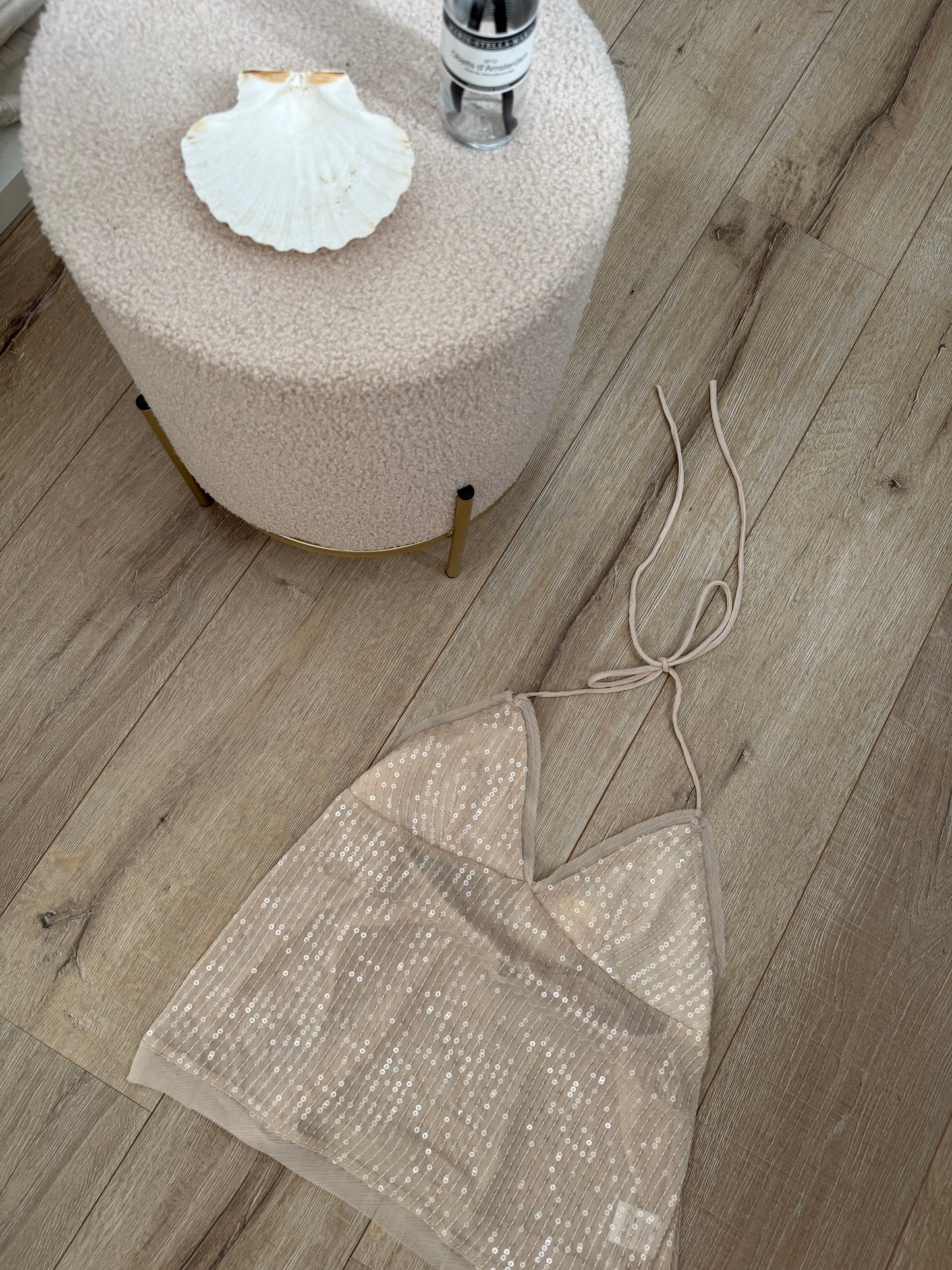 Top | Ibiza | Beige Stras